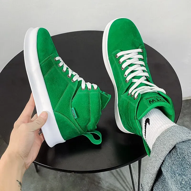 Men's Sneakers Boots High Top Sneakers Sporty Casual - Image 4