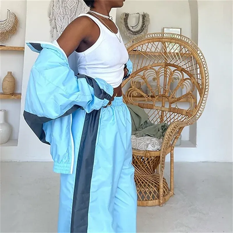 Women Tracksuit Color Block Thermal - Image 2