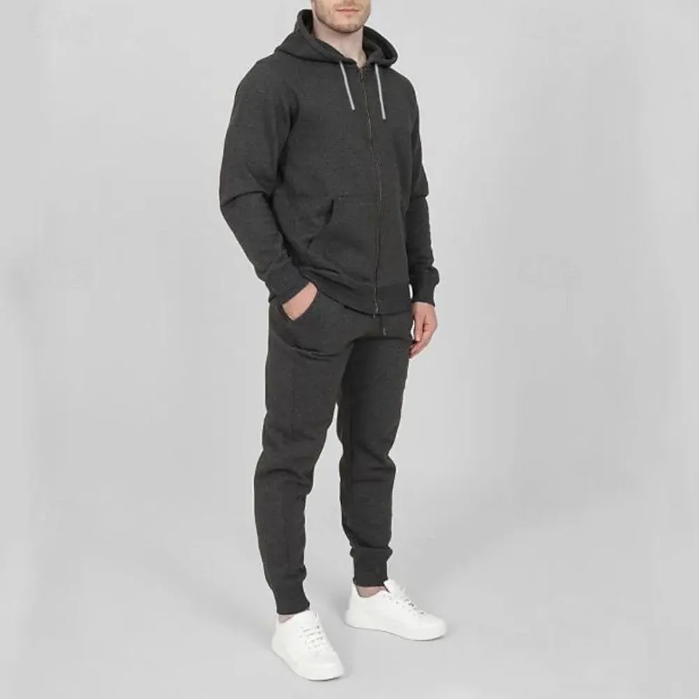 Men Tracksuit Color Block Spring - Image 6