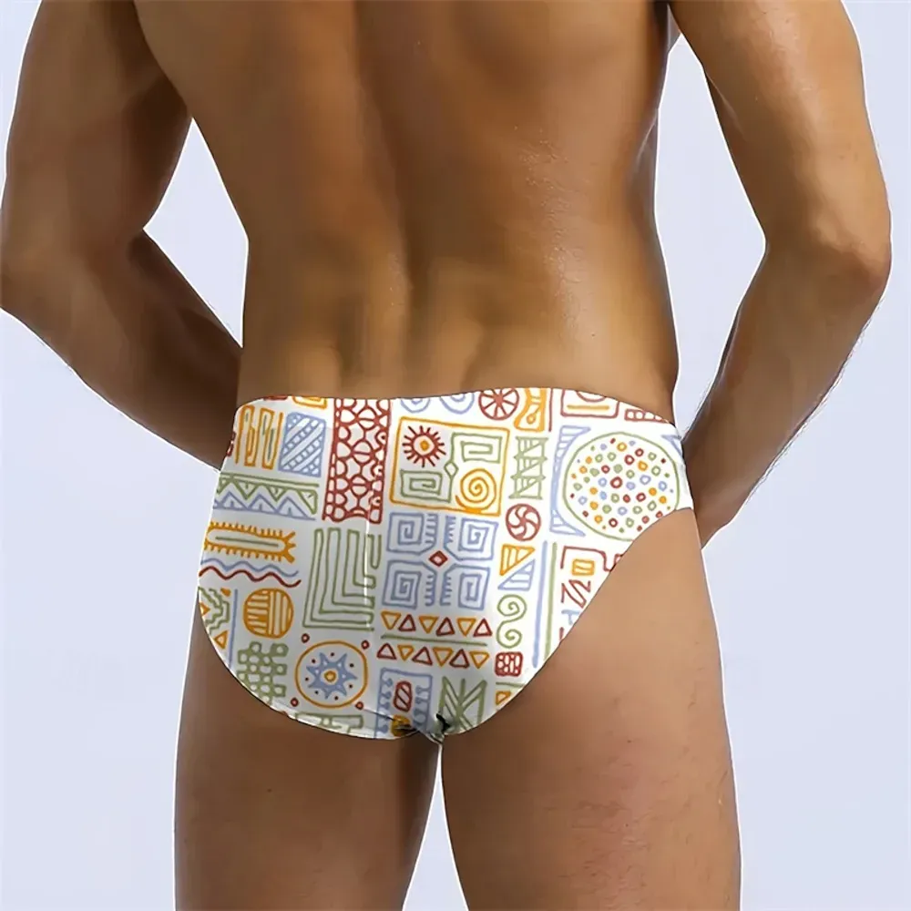 Men's Swim Trunks Swim Shorts Swimwear Bottoms Drawstring - Image 4