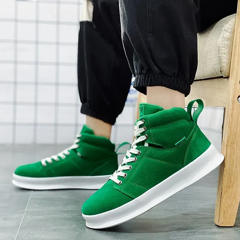 Men's Sneakers Boots High Top Sneakers Sporty Casual - Image 2