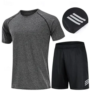 Men's Workout Suits 2 Piece Sports Set Summer