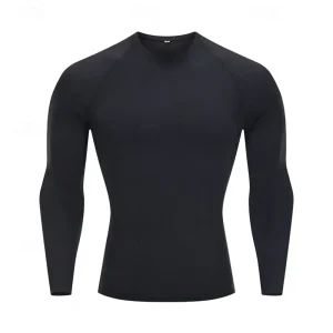 Men Running T-Shirt Compression Long Sleeve Quick Dry