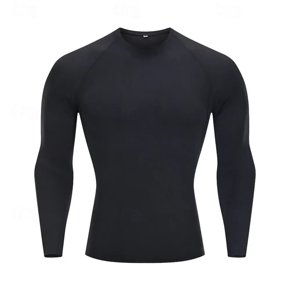 Men Running T-Shirt Compression Long Sleeve Quick Dry