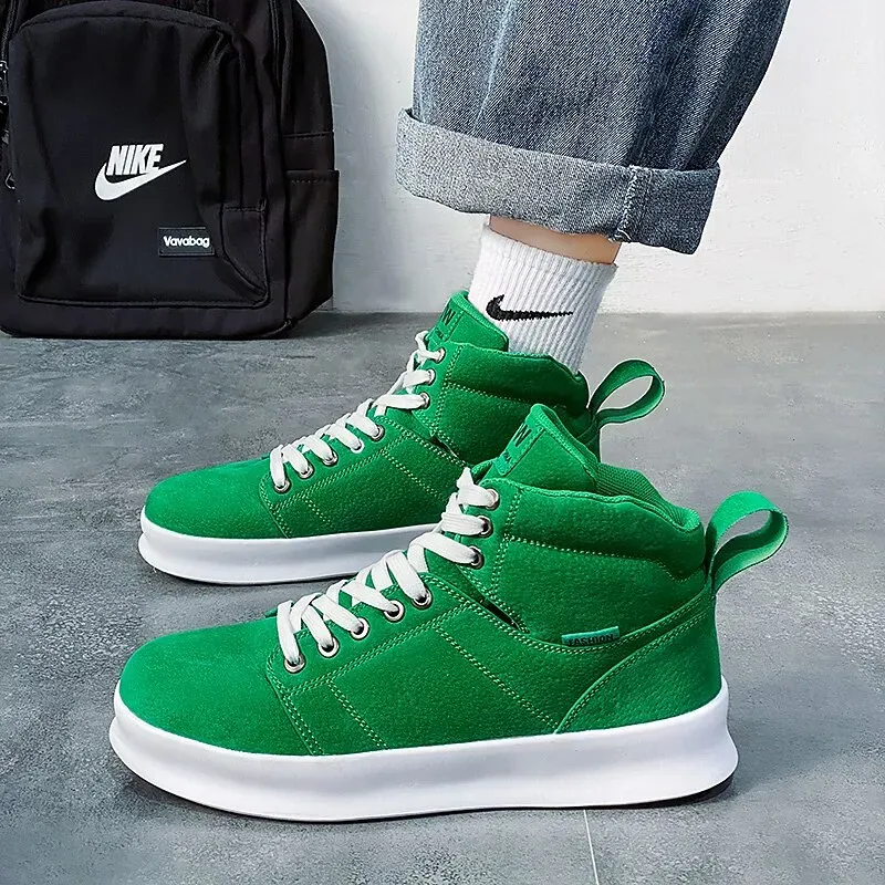 Men's Sneakers Boots High Top Sneakers Sporty Casual - Image 3