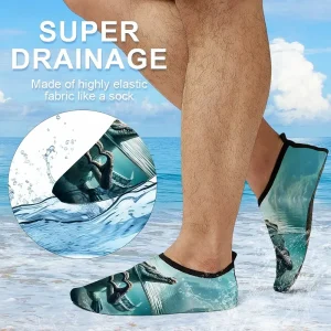 Unisex 3D Alligator Print Water Shoes