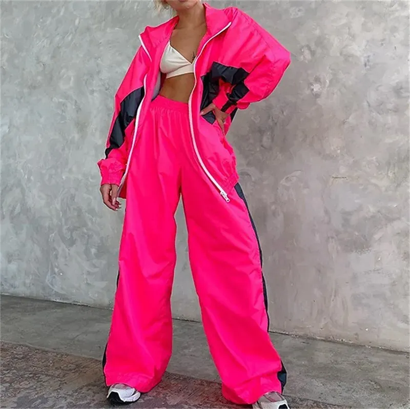 Women Tracksuit Color Block Thermal - Image 8