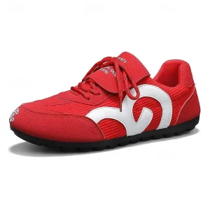 Men's Red and White Sport Sneakers