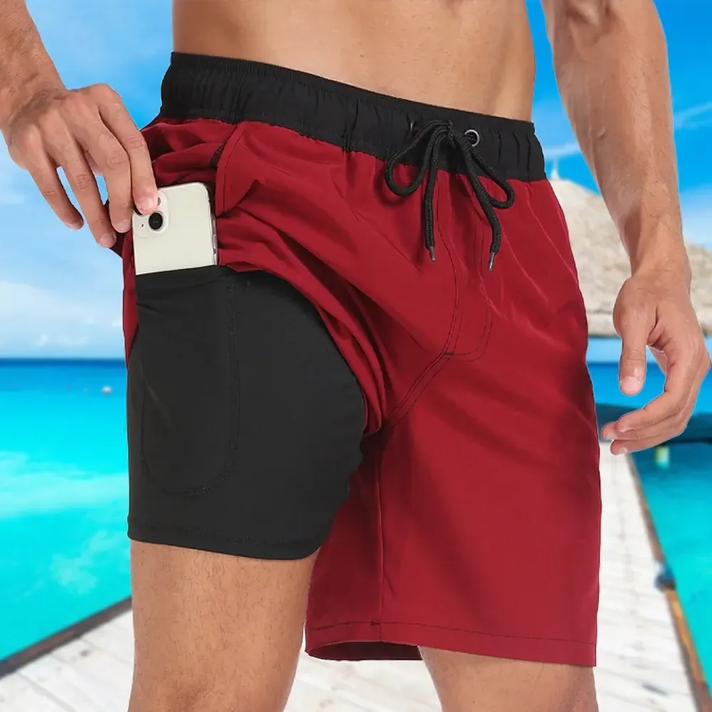 Men's Swim Trunks Swim Shorts Board Shorts Pocket - Image 5