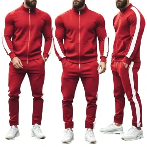 Men's Tracksuit Jogging Suit Spring Drawstring Pocket Color