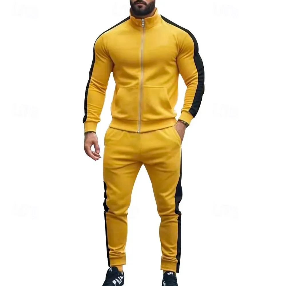 Men's Tracksuit Jogging Suit Spring Drawstring Pocket Color - Image 7