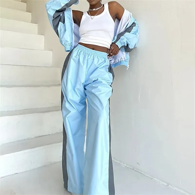 Women Tracksuit Color Block Thermal - Image 4