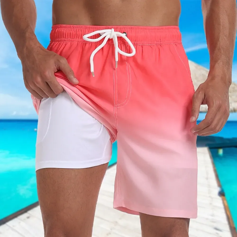 Men's Swim Trunks Swim Shorts Board Shorts Pocket - Image 3
