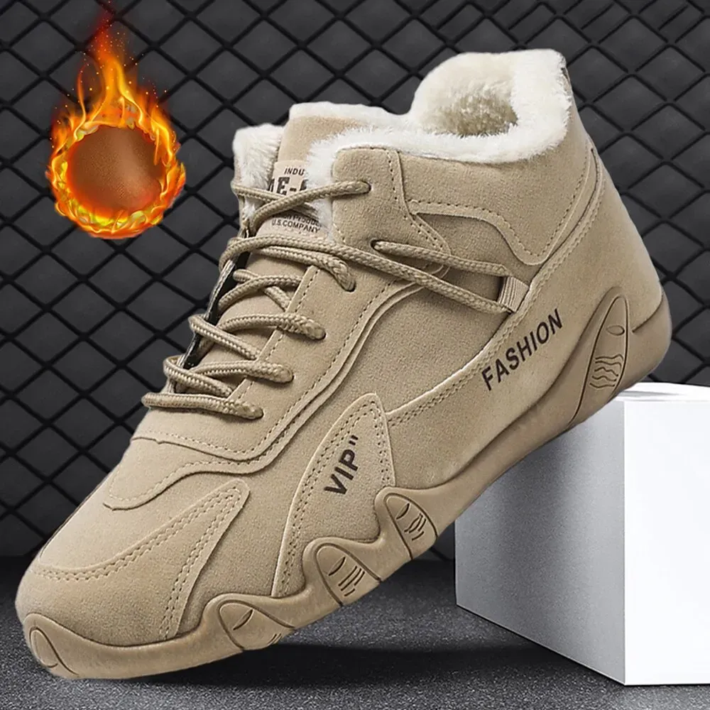 Men's Warm Winter High-Top Sneakers