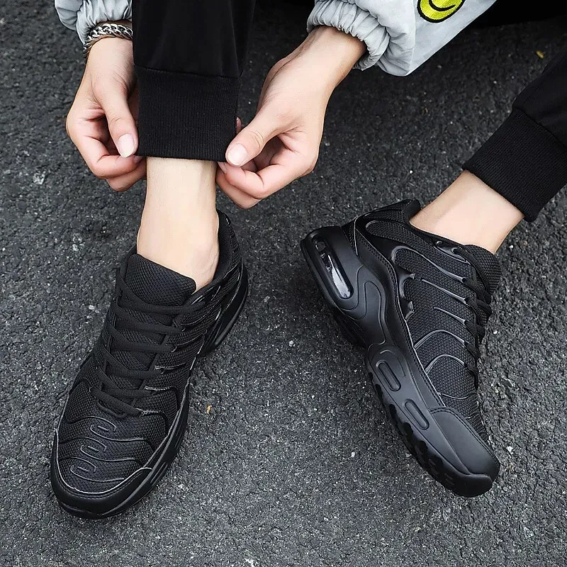 Men's Red Air-Cushion Running Sneakers