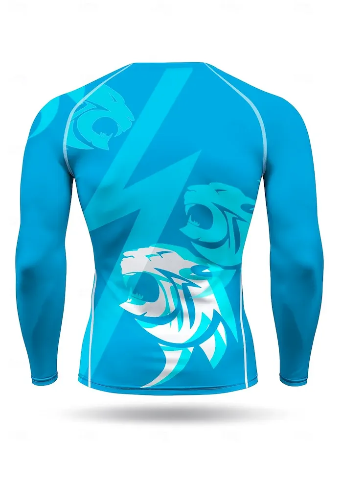 Unisex Running Shirt Geometric UPF 50 - Image 2